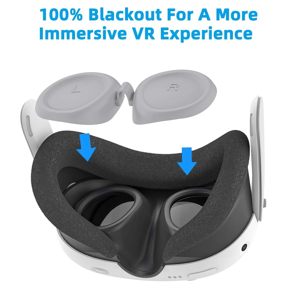 Soft VR Silicone Lens Cover Protector Dustproof scratch resistant For Meta Quest 3 VR Accessories