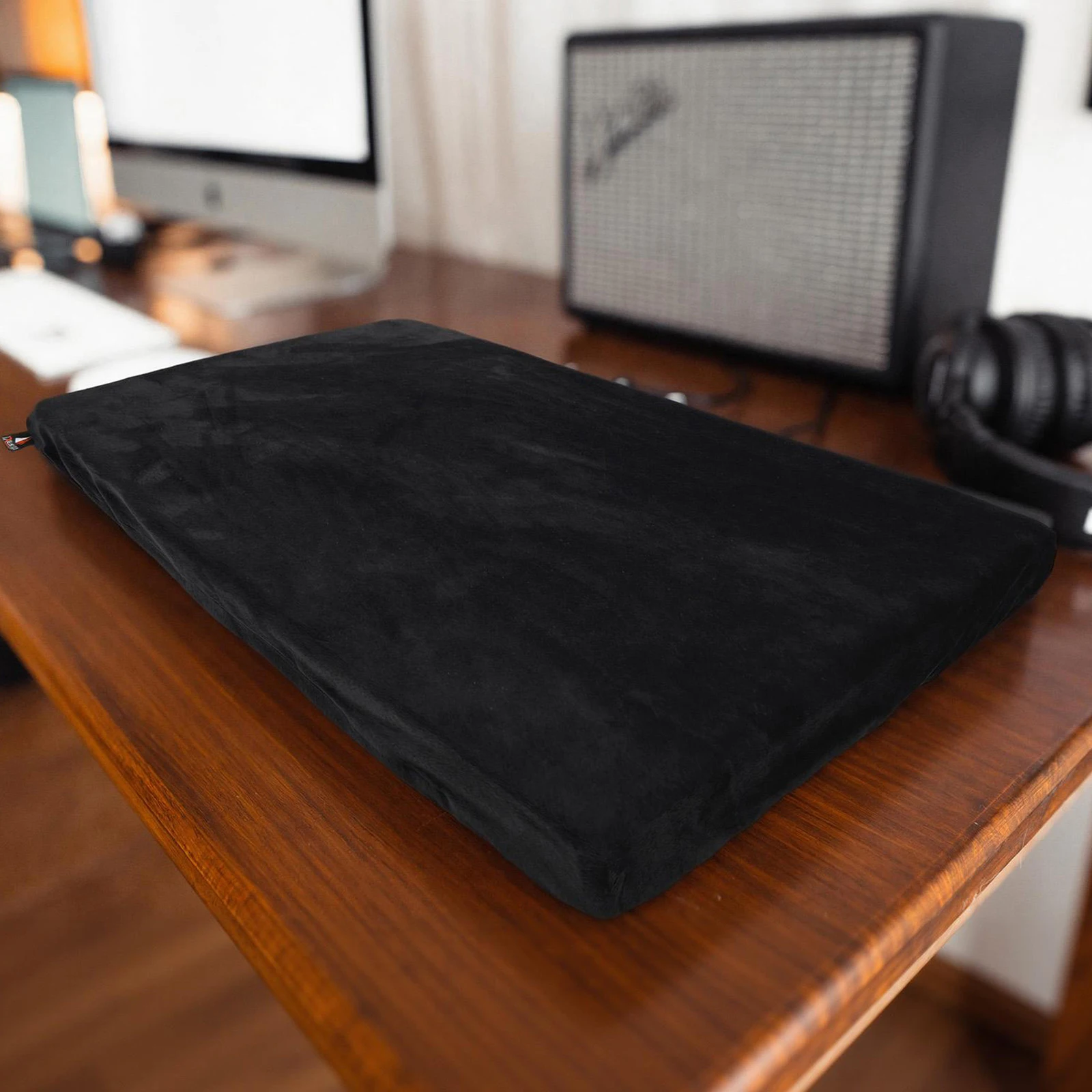 Copertura antipolvere per controller DJ Pioneer DDJ-FLX4 con fascia elastica, custodia protettiva morbida in peluche corto, copertura antipolvere riutilizzabile - immagine 3
