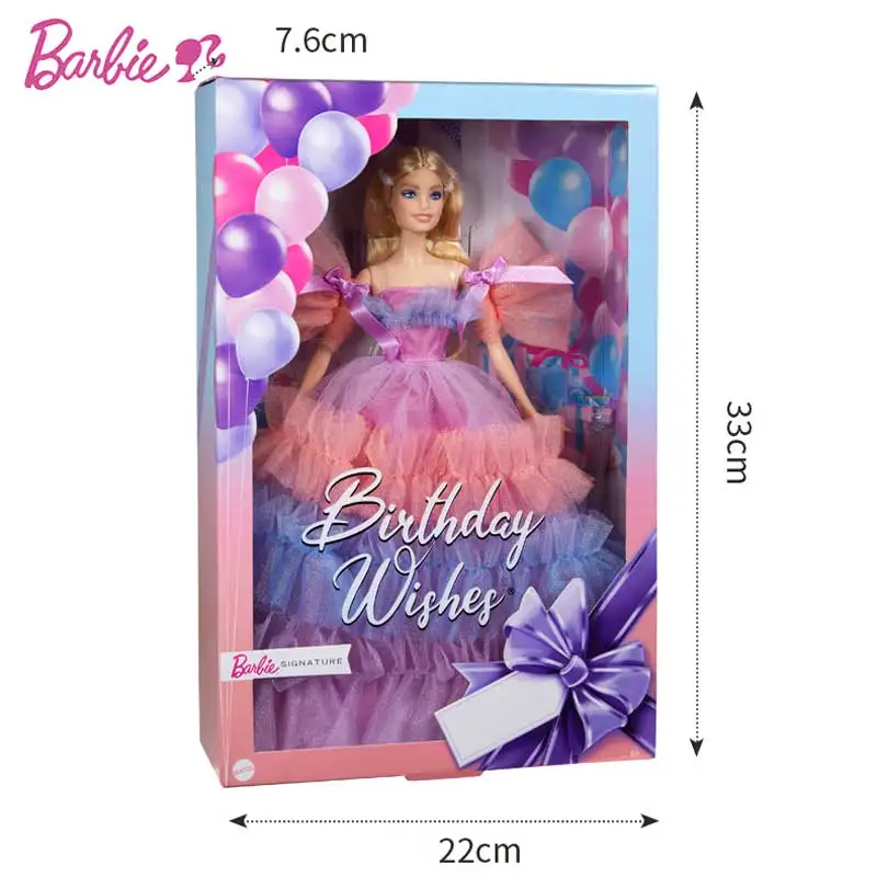 Original Barbie Dolls 2021 2020 Birthday Wishes Collector's Edition Dolls  Toys Girls Birthday Christmas Gifts - AliExpress