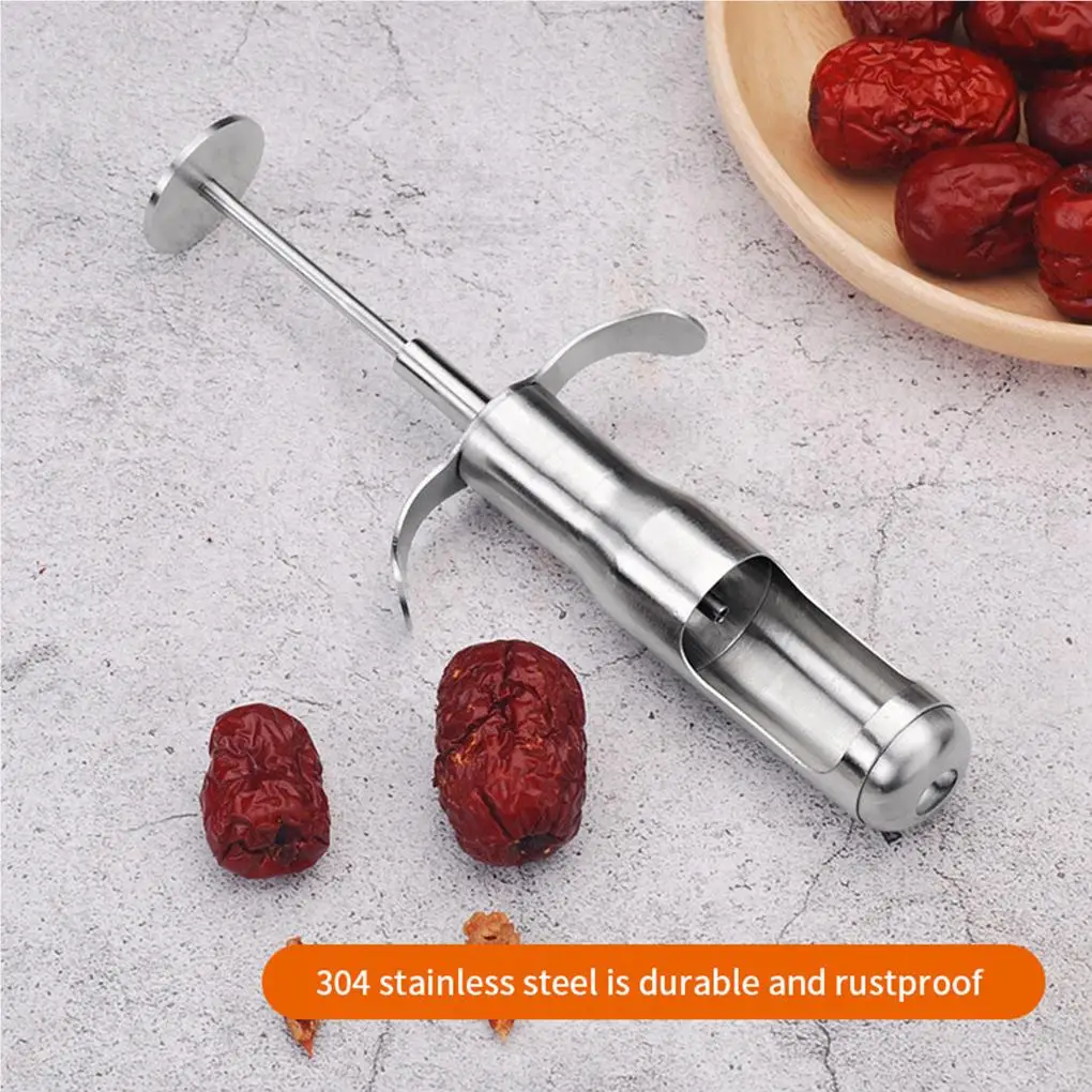 

Cherry Corer Stainless Steel Cherry Pitters For Fruit Red Jujube Cherry Core Remover Kitchen Accessories