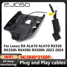 ZJCGO 차량용 DVR 대시 캠 카메라 비디오 녹음기, 렉서스 RX ALA10 ALH10 RX350 RX350h RX450h RX500h 2023 2024, 4K 와이파이, 3840*2160