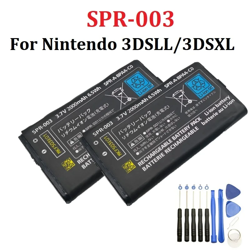 Akumulator Litowo-Jonowy 2000Mah Spr-003 Spr003 Z Narzędziami Do Nintendo 3Dsll 3Dsxl 3Ds Ll Akumulator
