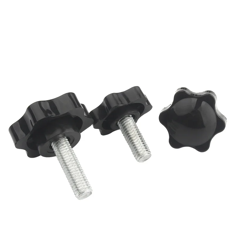 

M4 M5 M6 M8 Star Hex Shaped Head Clamping Screw Metric Machine Bolts Knob Plastic Carbon Steel Galvanization Hardware