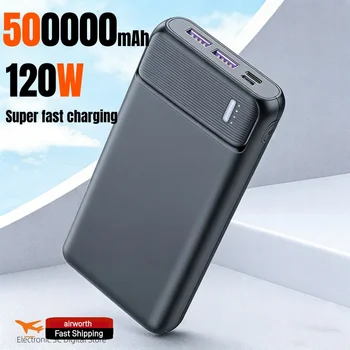 Power Bank 120W 50000mAh ad Alta Capacità, Caricabatterie Portatile Super Veloce, Batteria Esterna per iPhone Huawei Samsung 2026