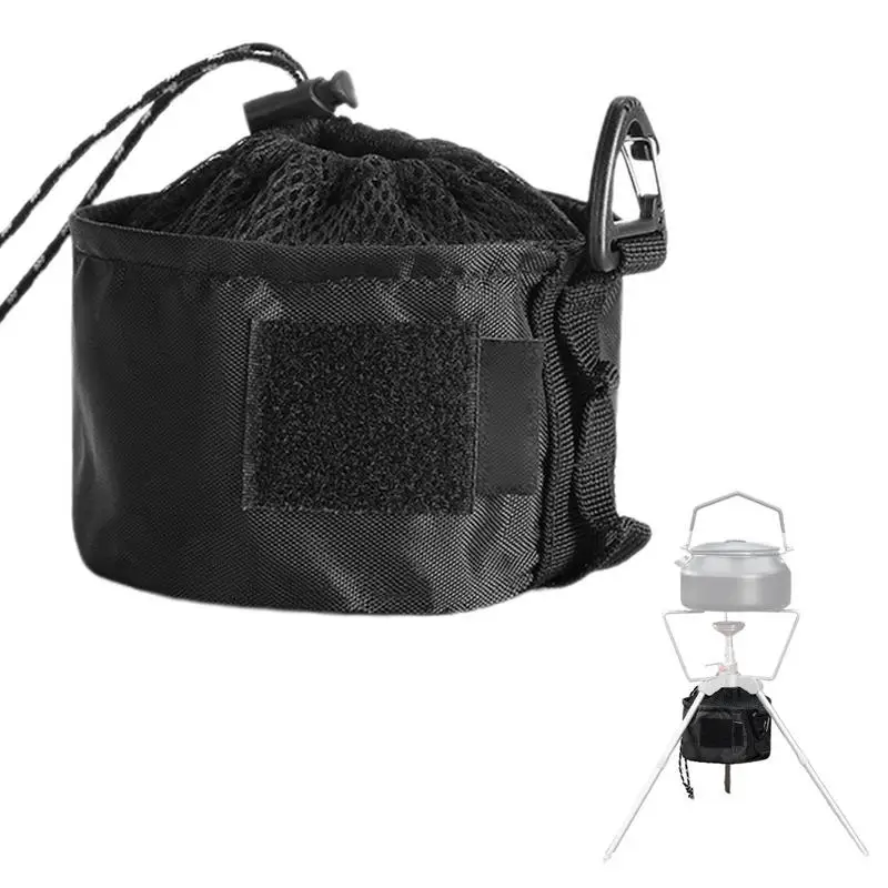 

Propane Tank Cover Drawstring Bag For Camping With Hook Nylon Tote Bag With Net Bag Mesh Purse Bags Small Drawstring Bags