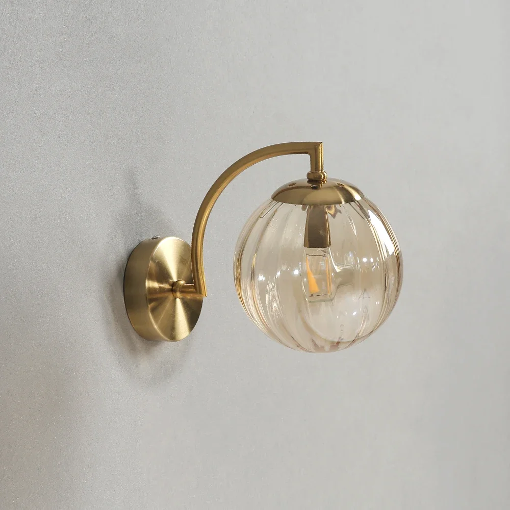 Modern Led Wall Lamp color Glass wall Light Nordic Minimalist Living Bedroom Bedside Sconce Dining Kitchen Indoor Light Fixture 6