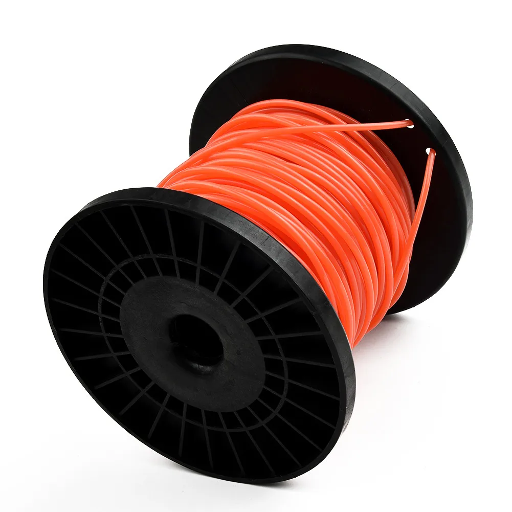 Electric Lawn Mower Trimmer Line 50mx2.7mm Nylon Garden Grass Brush Cutter Spiral Rope Lawn Mower Head Tool Accessory grass trimmer rope,brushcutter trimmer rope,string trimmer line,grass trimmer line