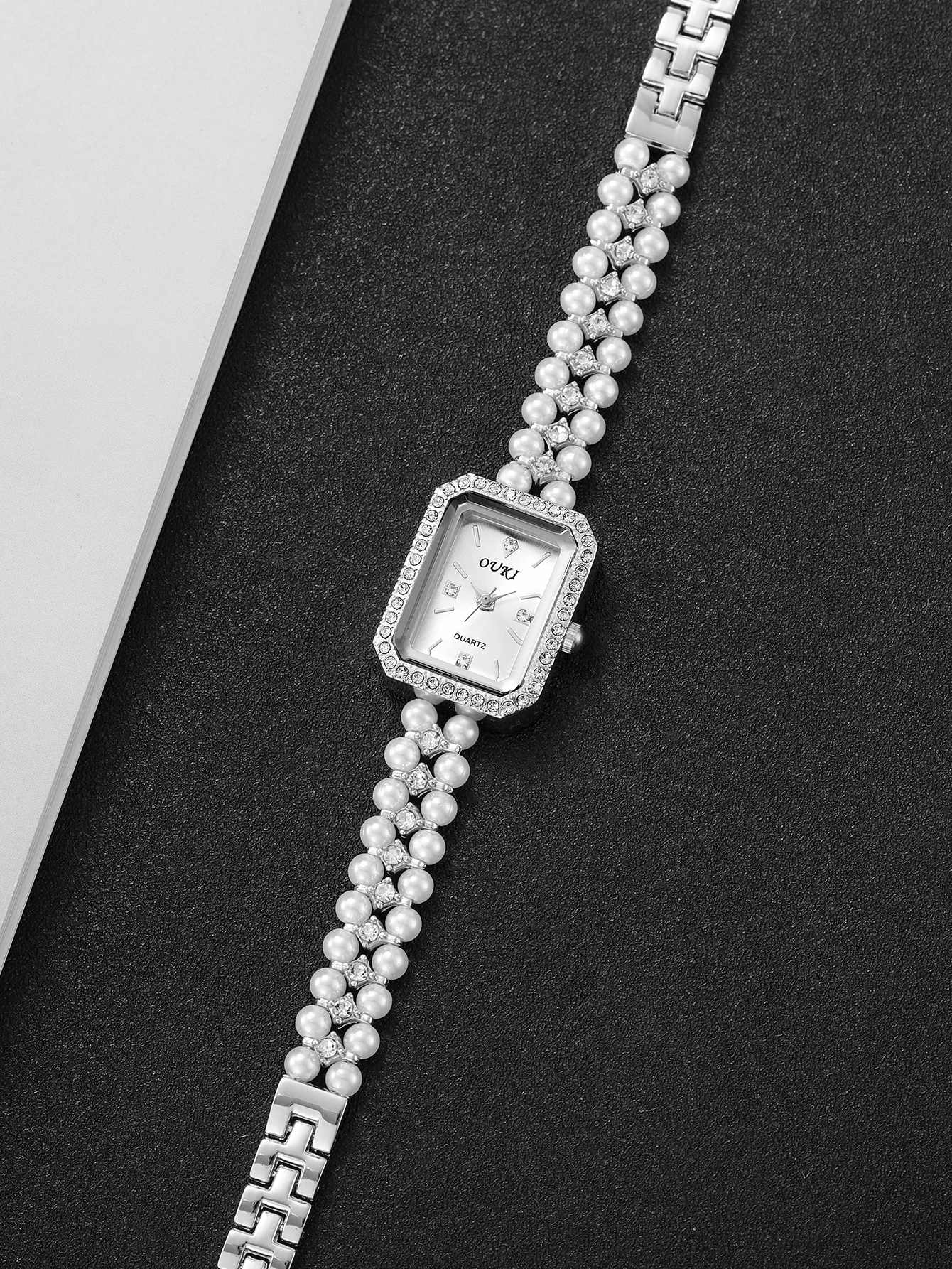 1PCs/2PCs set Fashion Women's Simple Light Luxury Small Dial Exquisite Niche High Beauty Quartz Bracelet Watch(Box Not Included)