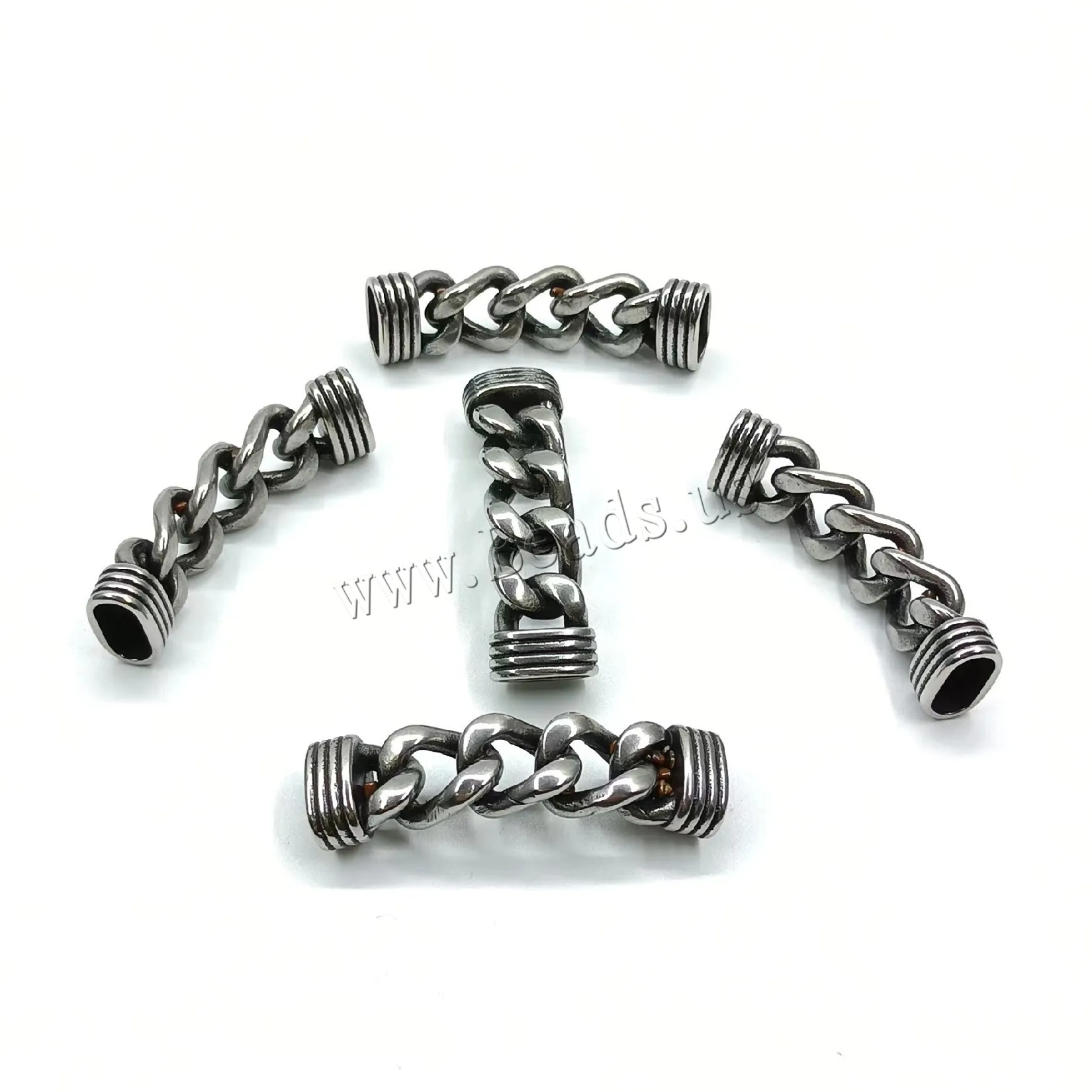 20PCs Tainless Steel Bracelet Connector Magnetic Clasps Hole:Approx 12*6mmfor Leather Cord Diy Bracelets Jewelry Accessories