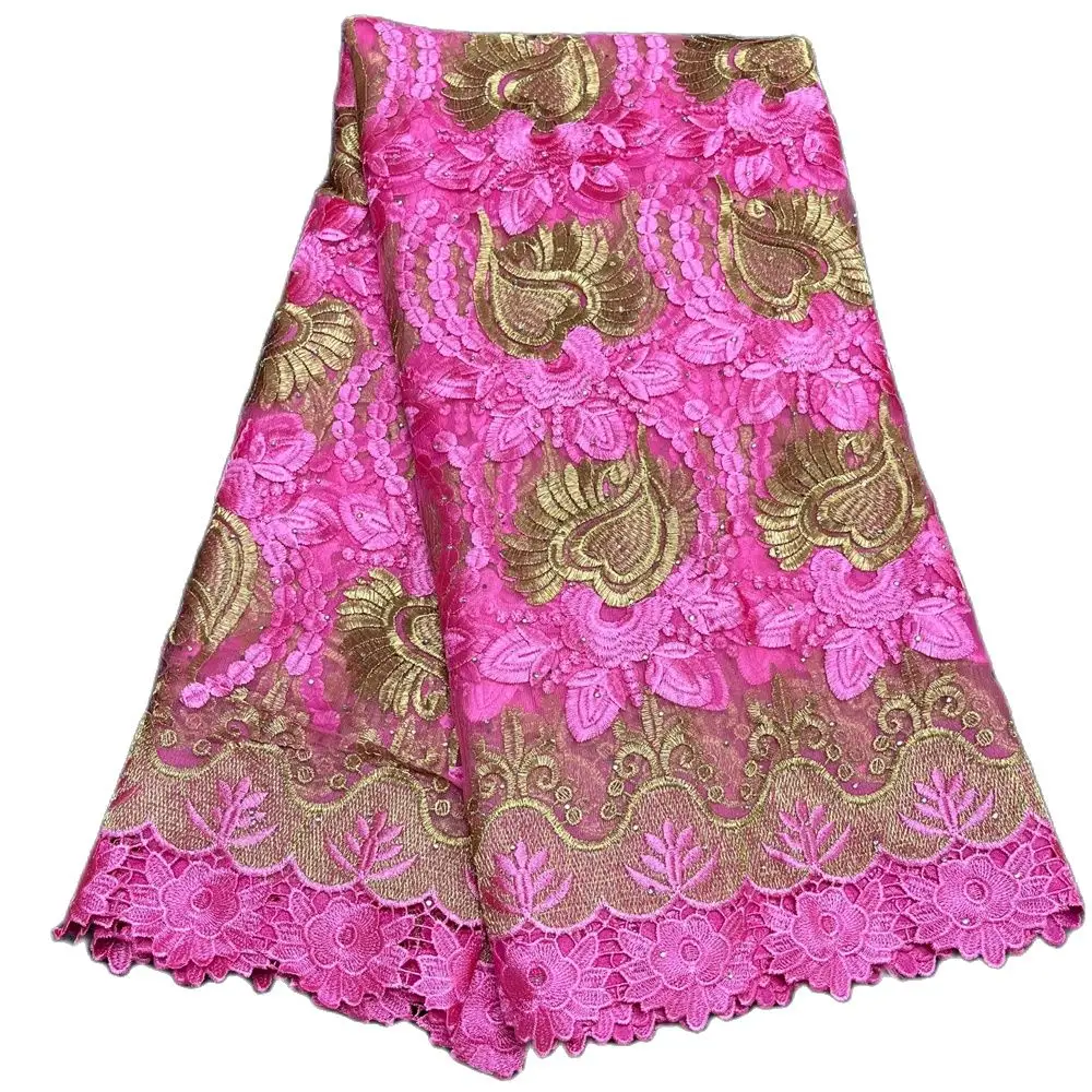 

Latest Soft African French Tulle Mesh Lace With Stones Cord Lace For Party Dress For Women Party Dress 5 Yard High Quality