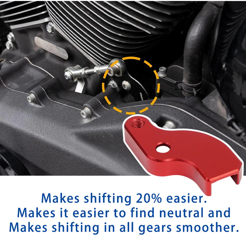 Kraus EZ-Ratio Adapter Schwarz für Schaltarm für Harley-Davidson M8 17-25