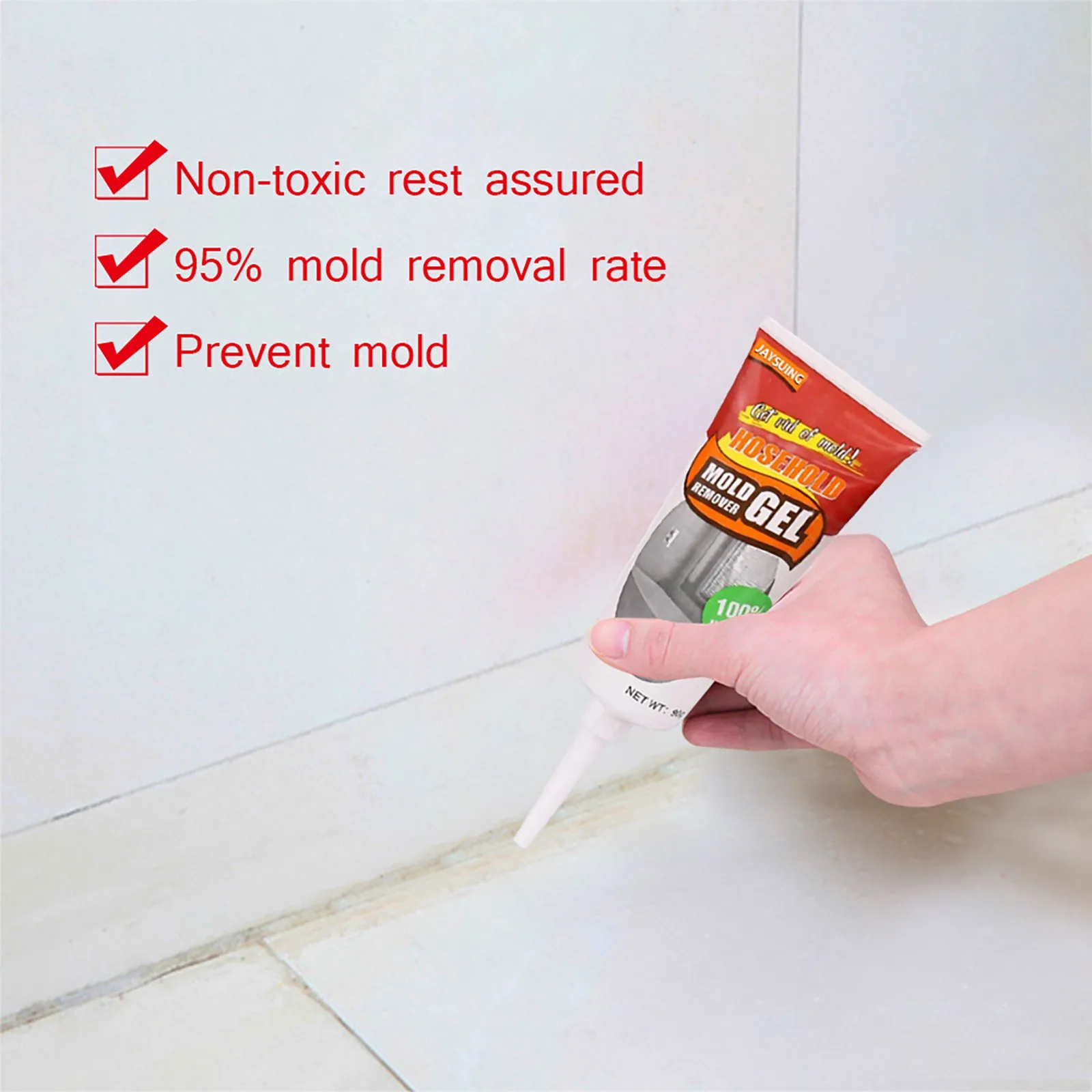 Household Mold Mildew Remover Gel Ceramic Tile Pool Bathroom, Kitchen