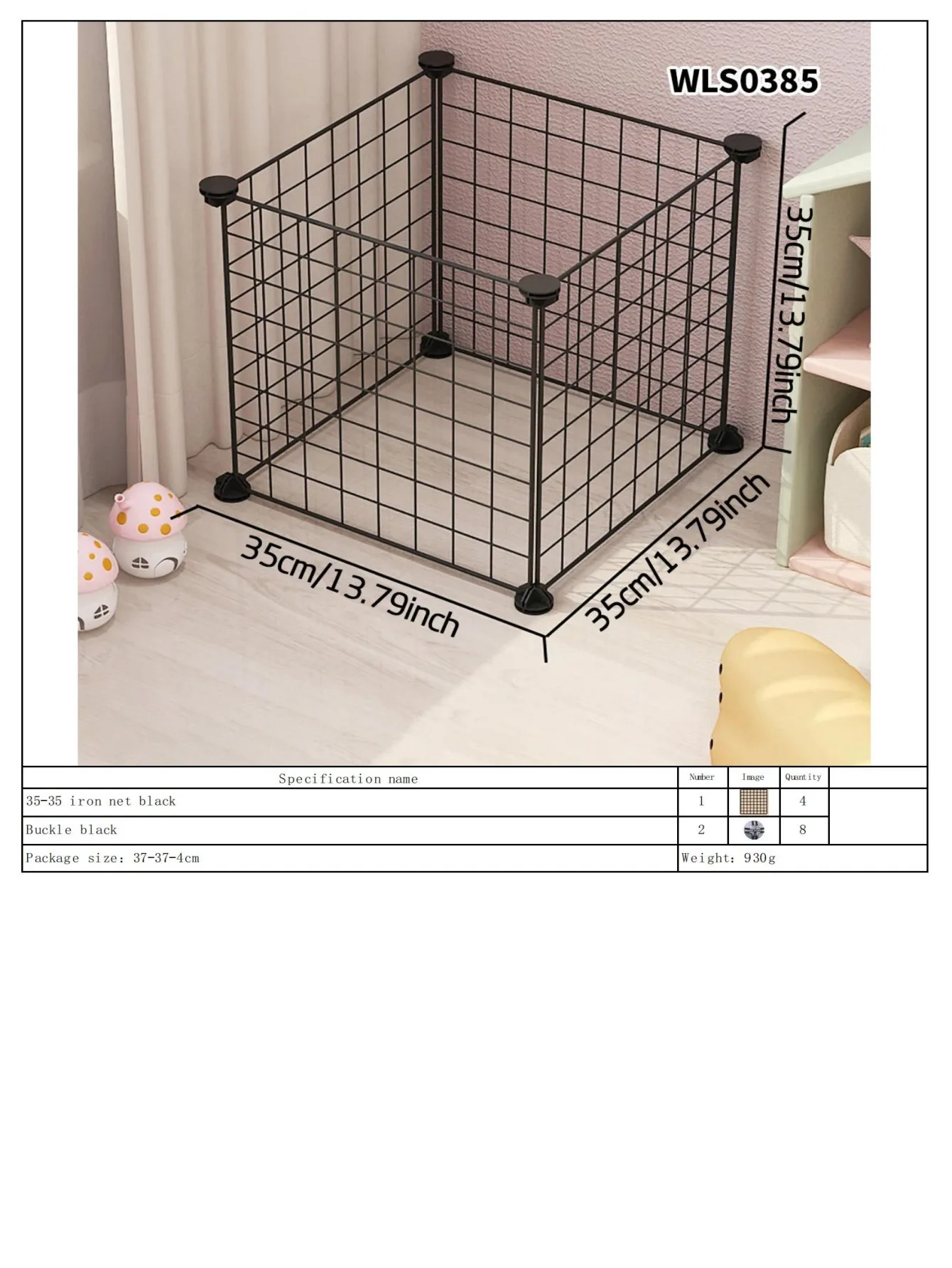 DIY Залізна сітчаста клітка Внутрішня та зовнішня перегородка для птиці Сітка Купник Собачий будиночок Кроляче гніздо Вілла для птахів Морська свинка Огорожа Безкоштовна збірка