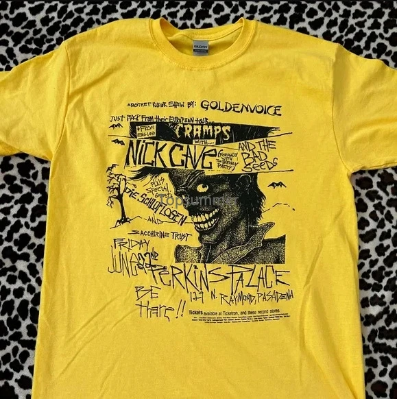 

The Cramps With Nick Cave And The Bad Seeds Vintage Flyer T-Shirt U3092