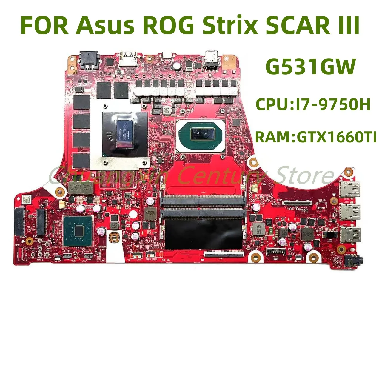 

G531GW for Asus laptop ROG Strix SCAR III motherboard with I7-9750H CPU GPU GTX 1660 Ti 100% test OK