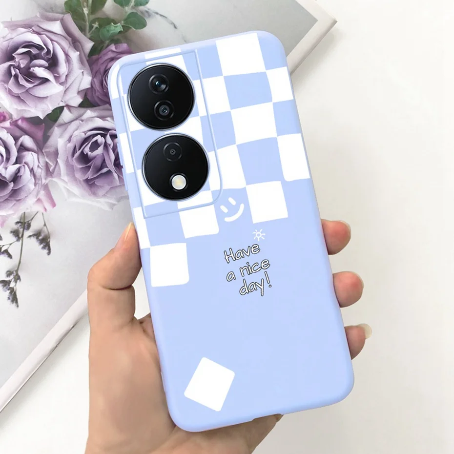 Lovely Printed Candy Color Phone Case - Soft Silicon TPU Shockproof Back Cover