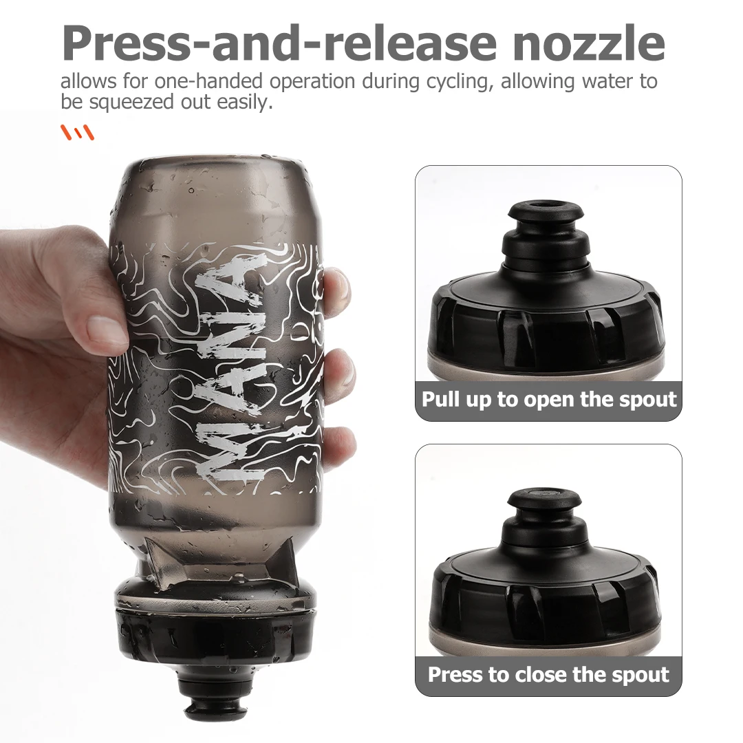 Water Bottle Bicycle Water Bottle Sports Bottle MANA Bicycle Water Bottle Food Grade PP Road MTB Bike Outdoor Sports Plastic Portable Large Capacity Drink Cycling Water Bottle
