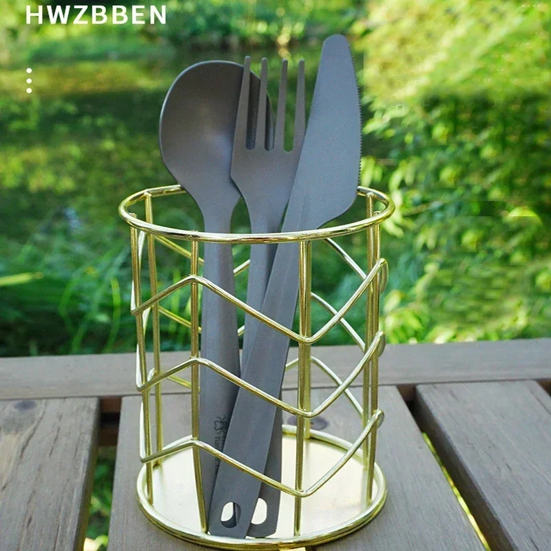 Posate Campeggio Pieghevoli Acciaio Inox