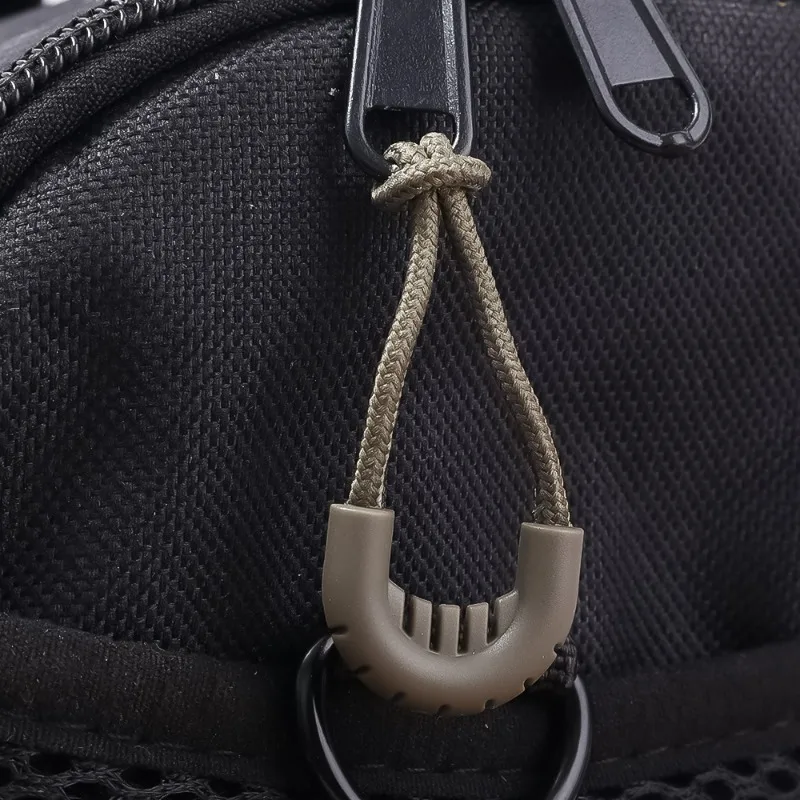 Outdoor Backpack Zipper Head Handbag Anti Theft PVC Zip Puller Bag Unisex Black Khaki Light Zippers Sturdy Bag Parts Accessories
