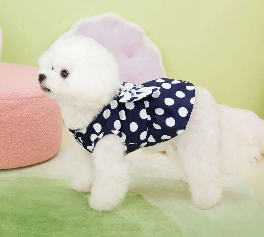 Lovely Dot Pattern Dog Dress Image 6
