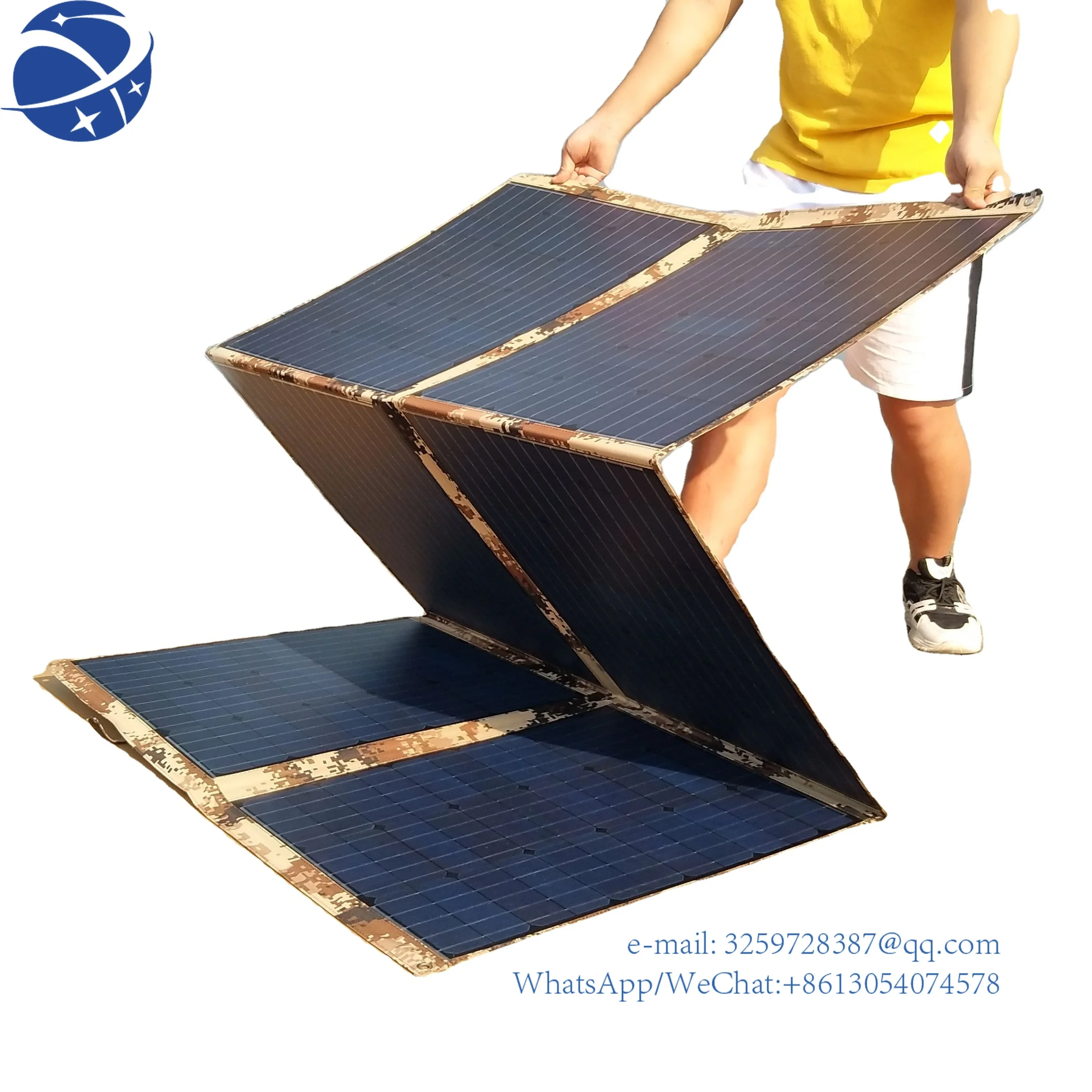 

Yyhc2022 New Custom Size 21V 350w Portable Solar Panels Blanket And Solar Generators For Outdoor Solar Energy System