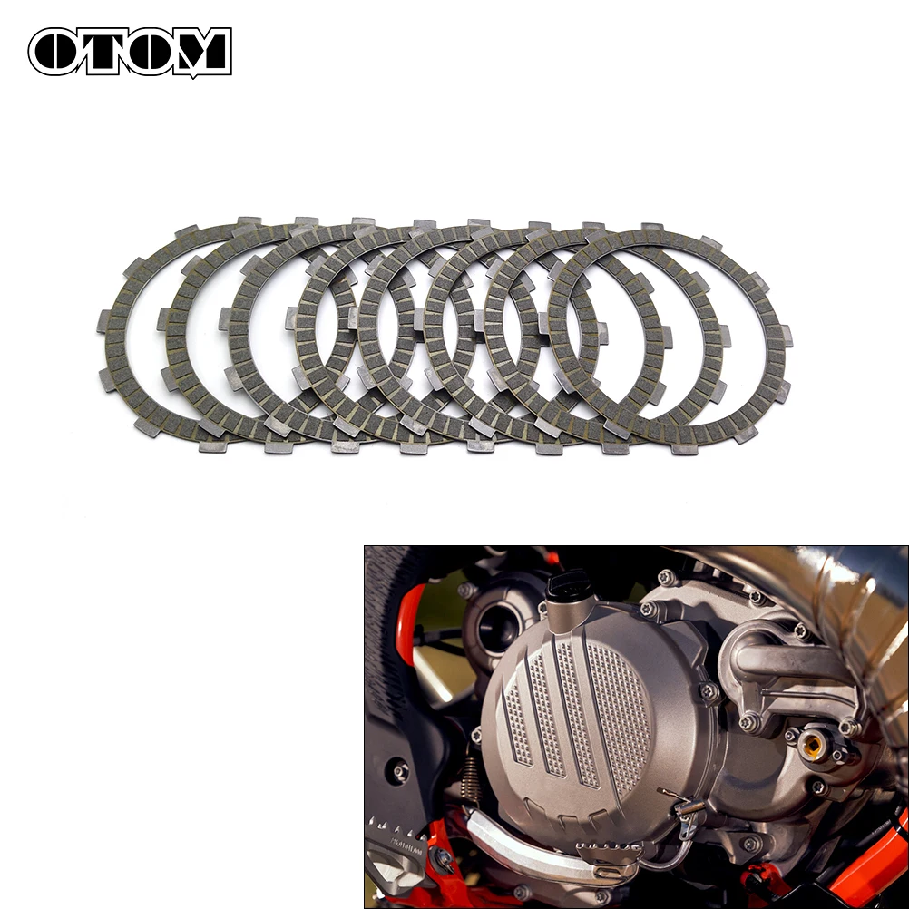 

OTOM 2023 Motorcycle Clutch Friction Plates Iron Lining Disc For EXC XCW XC SX TC TE TX EC EX MC 250 300 Off-road Pit Dirt Bikes