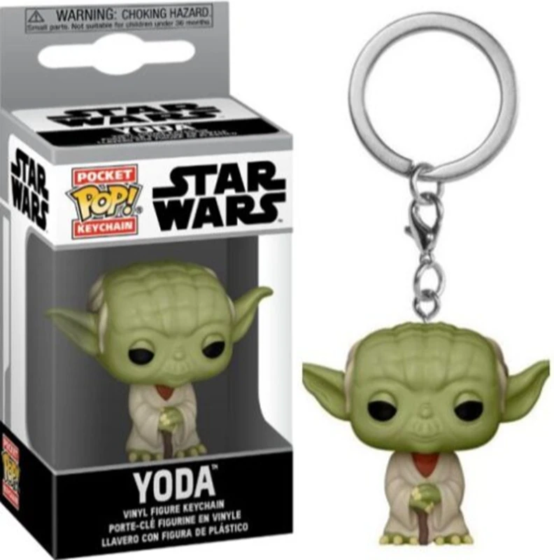 thumbnail image 4 of FUNKO POP Nuevo Star Wars el Mandaloriano Skywalker Luke Chubacca R2-D2 Robot Darth Vader Stromtrooper Yoda Llavero Juguetes, 4 of 5