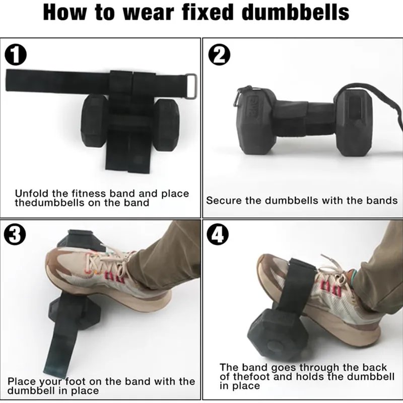 1/2 stuks halter enkelband gewichtheffen voetbanden tibialis trainer beenspierversterkende training workout fitness_voghion.com