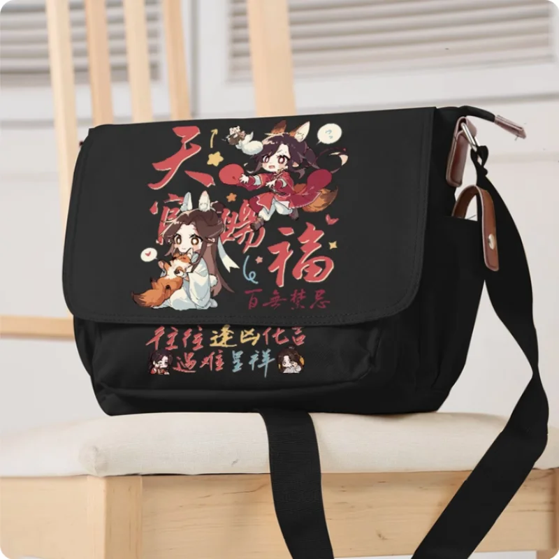 

Anime Tian Guan Ci Fu Huacheng Xielian Crossbody Canvas Bags School Bag Unisex Messenger Bag Fashion Shoulder Bag 666