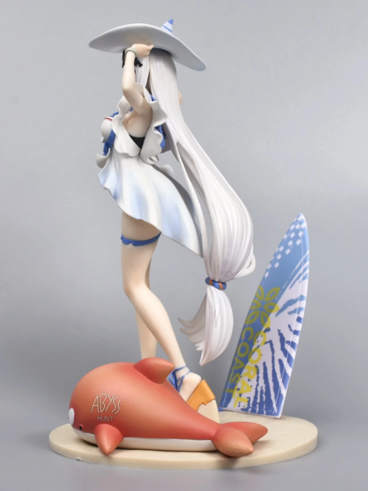 Tomorrow's Ark Scudi figure, seaside summer two-dimensional swimsuit beautiful girl animation model game ornament