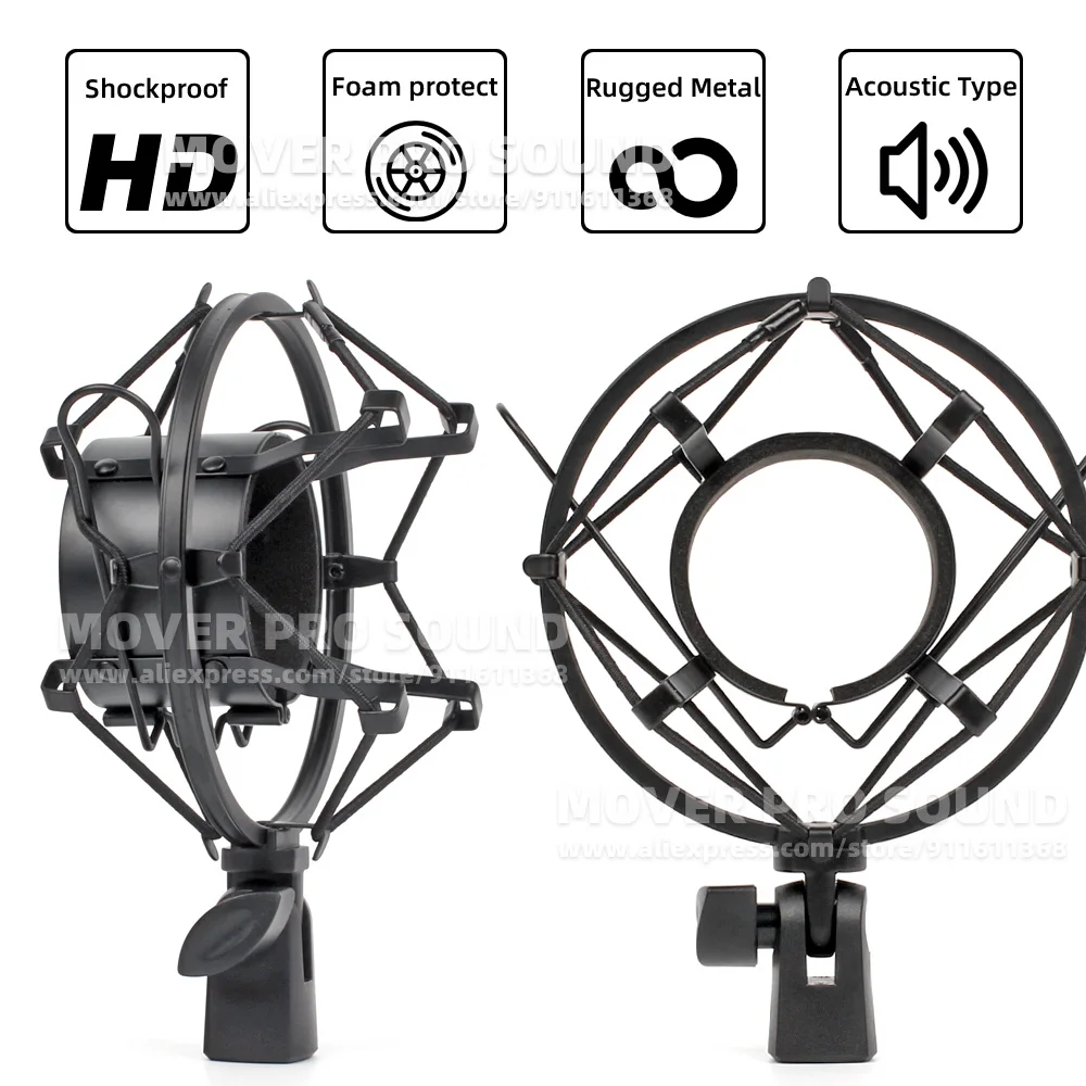 For ASTON Origin Spirit Microphone Stand Bracket Shock Mount Spider Mic Shockproof ShockMount Suspension Holder