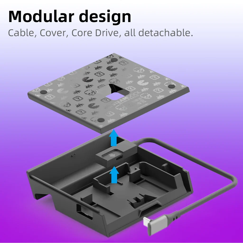 Lebka & co. steamdock depo s odnímatelné USB C náboje dex dokovací nádraží pro pára paluba ROG spojit se