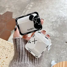 

Black White Fashion Bear Translucent AirPods 3 Case Apple AirPods 2 Case Cover AirPods Pro Case IPhone Earphone Accessories