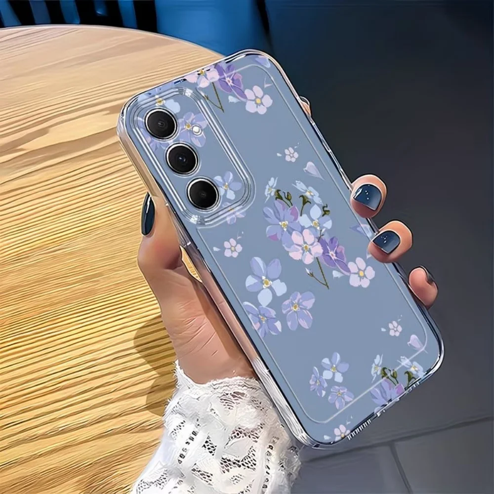 Watercolor Floral Clear Soft Anti-Fall Phone Case TPU Cover
