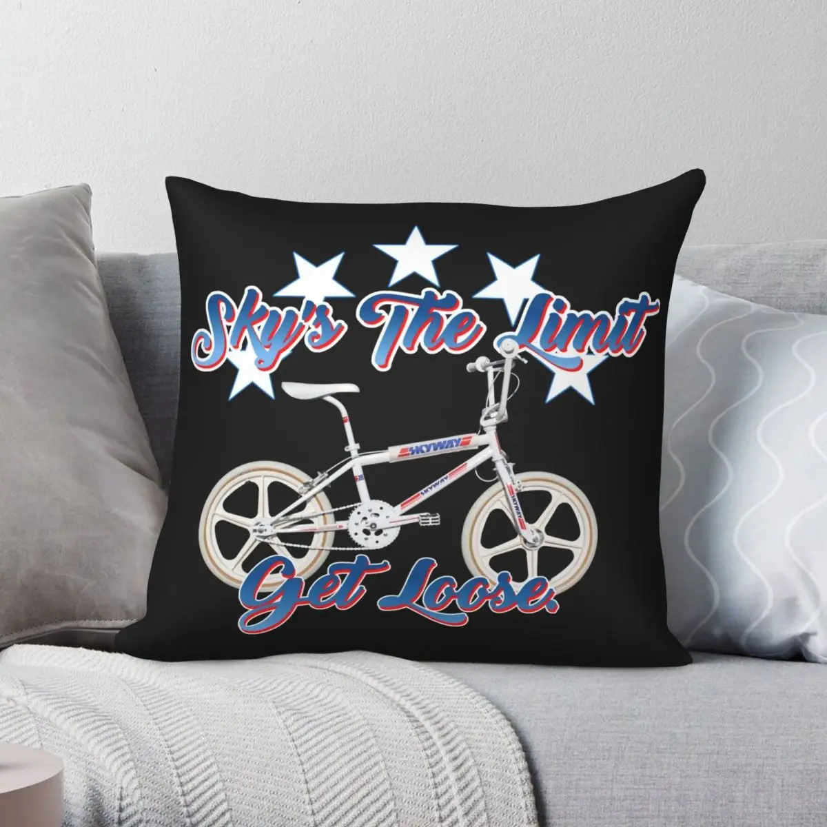 

Наволочка для Квадратной Подушки Bmx Get Loose Skyway Ta, чехол из полиэстера и льна с бархатным узором, украшение на молнии, наволочка для диванной подушки, наволочка для комнаты 18 дюймов