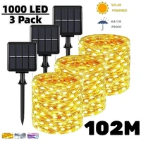 102m/52m/32m/22m/12m/7m Solar LED Fairy String Light Outdoor Festoon Lamp Garden Fairy Light Christmas Party Solar Lamp Decor 1