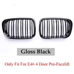 Glossy Matte Black Carbon M Color Grille Grill (Gloss Black)