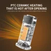 New cross-border desktop heater 3D flame humidification heater Vertical shaking remote control quick household electric heater 3