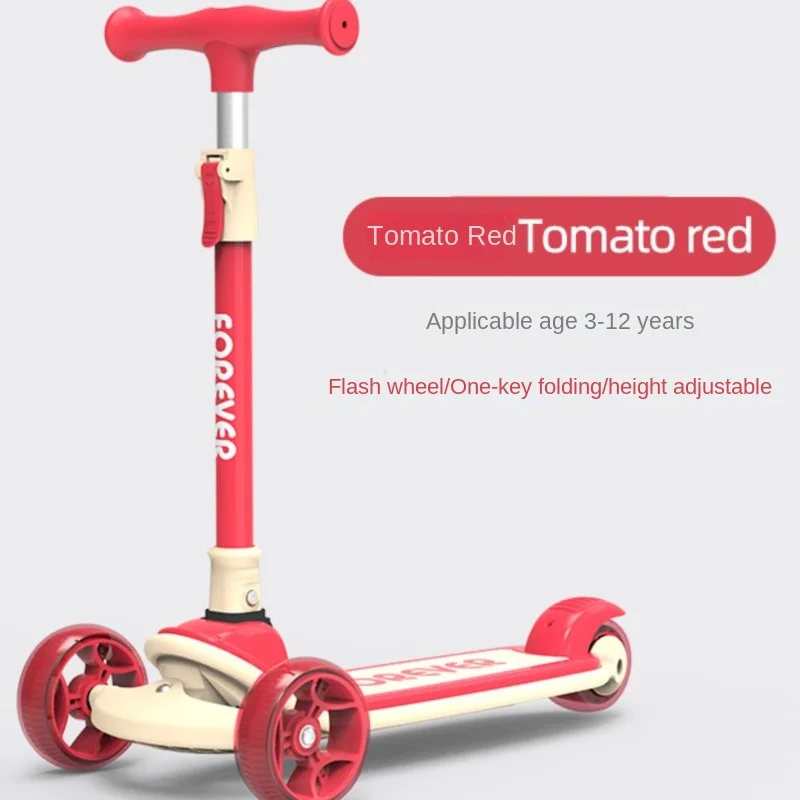 TULX Children Foldable Scooter Increased Pedal Design High Load-bearing Capacity Safer Reassuring Play