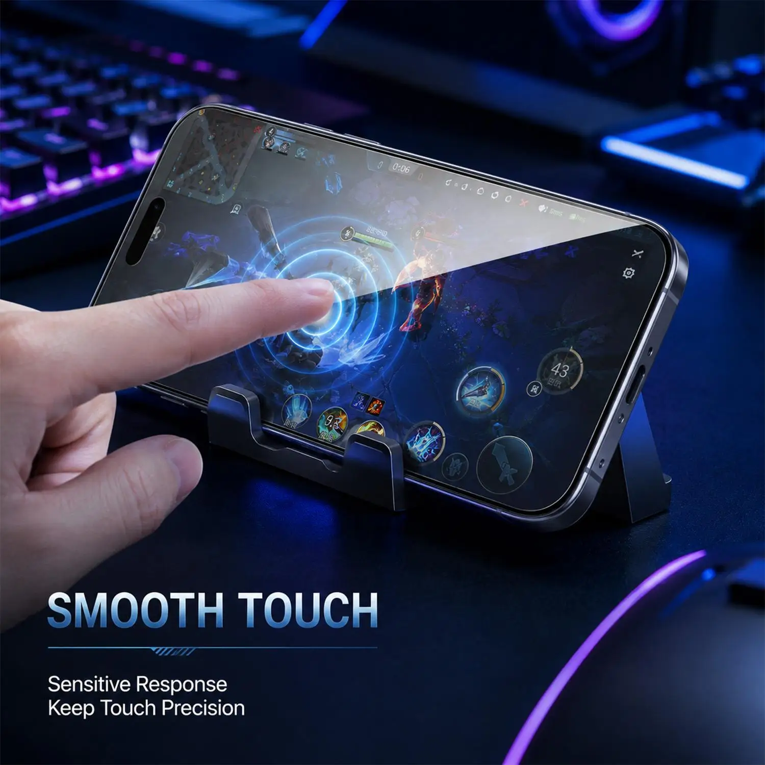 Premium Privacy Screen Protector with Auto Dust Removal and Installation Kit - Tempered Glass Film, Full Coverage