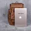 Retro Leather Backpack Men Crazy Horse Leather Large Capacity Multifunctional Outdoor Travel Backpack 6