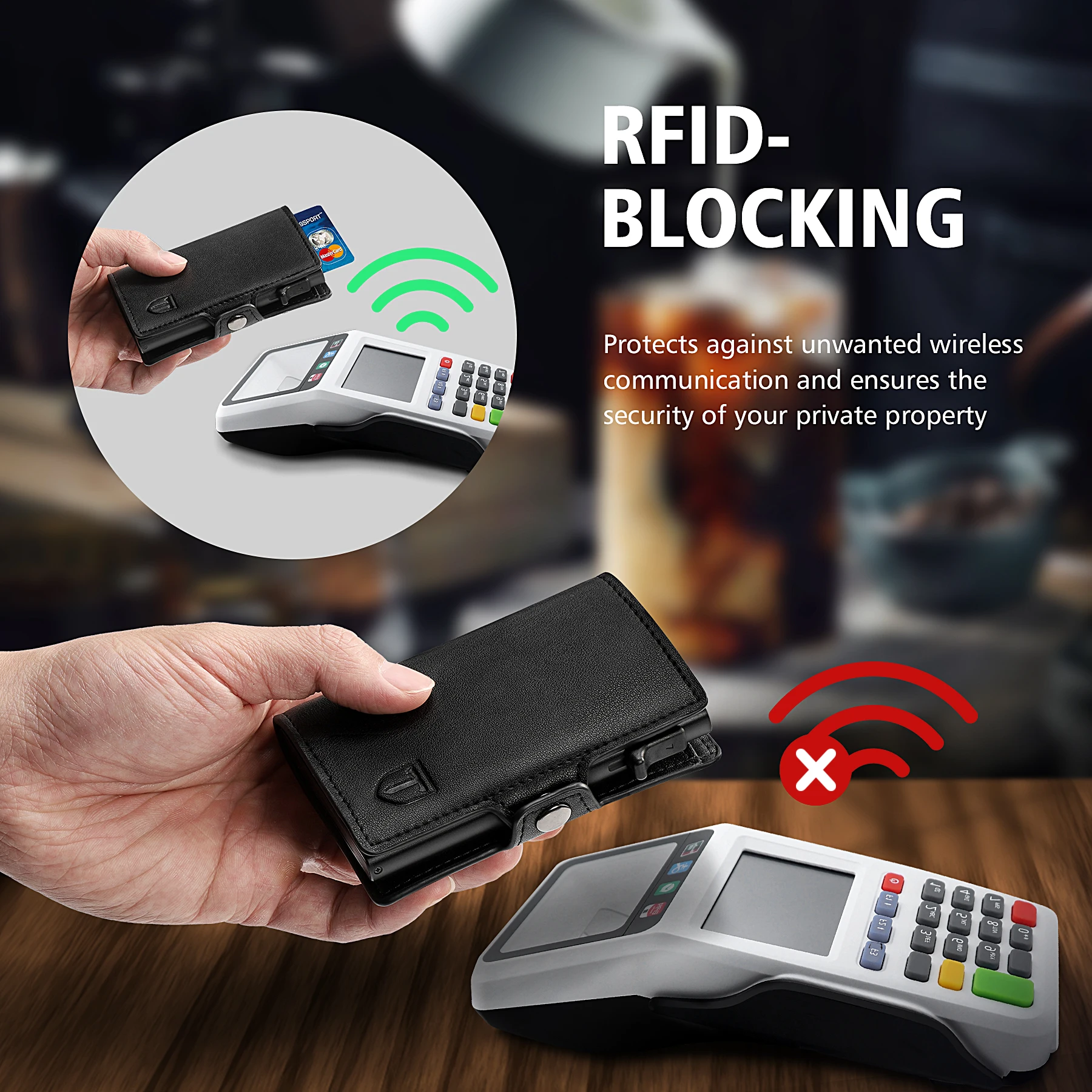 TEEHON Credit Card Holder for Men and Women |Men's Wallet | Men's Slim RFID Wallet | Men's Mini Card Holder