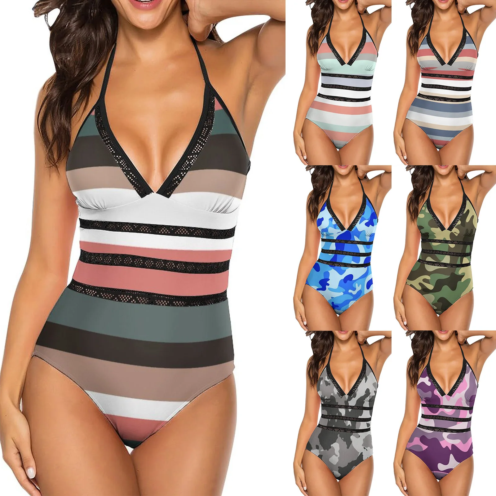 

Beach Swimwear for women Padded Thong Biquinis Female Bathing Suit Women Sexy Push Up Set vacation High Waist Bikinis