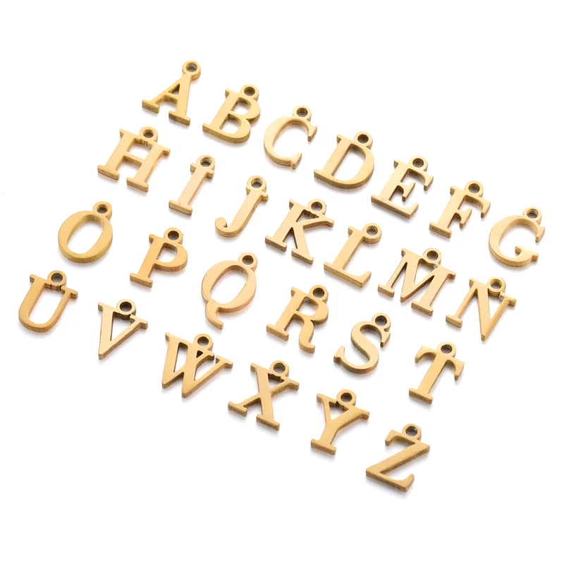 50pcs English Alphabet B Pendant Charms - Antique Silver Alloy Letters For DIY Jewelry Making