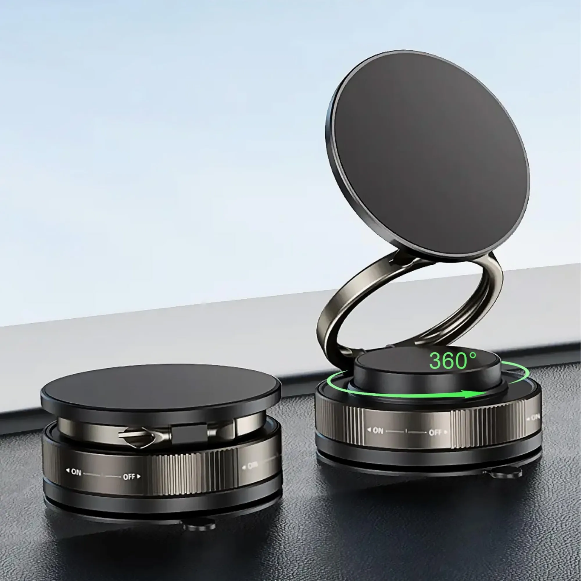Soporte Movil Magnetico Coche Soporte Magnético Plegable Para Teléfono -  Para Tablero O Parabrisas Del Coche - Fuerte Imán 360° Soporte Coche Imán  Fuerte