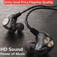 Android Mobile Phone DrivebyWire Headset Metal Heavy Bass Computer PC Headset InEar Sports Headset 1