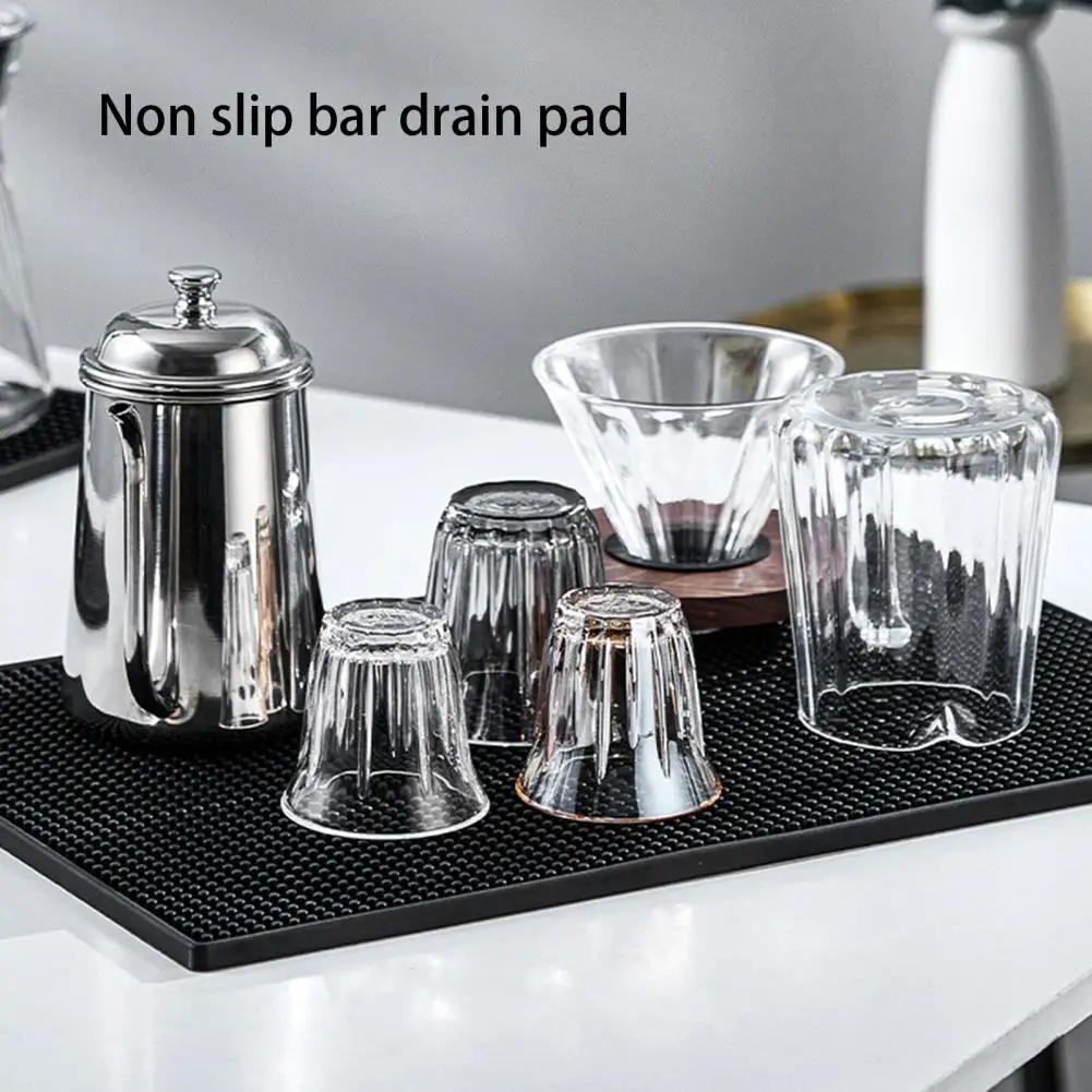 

Food Festival Spill Mat Non-slip Pvc Bar Cushions Versatile Thermal Pads for Coffee Machines Counters Desktops Non-slip Bar Mat