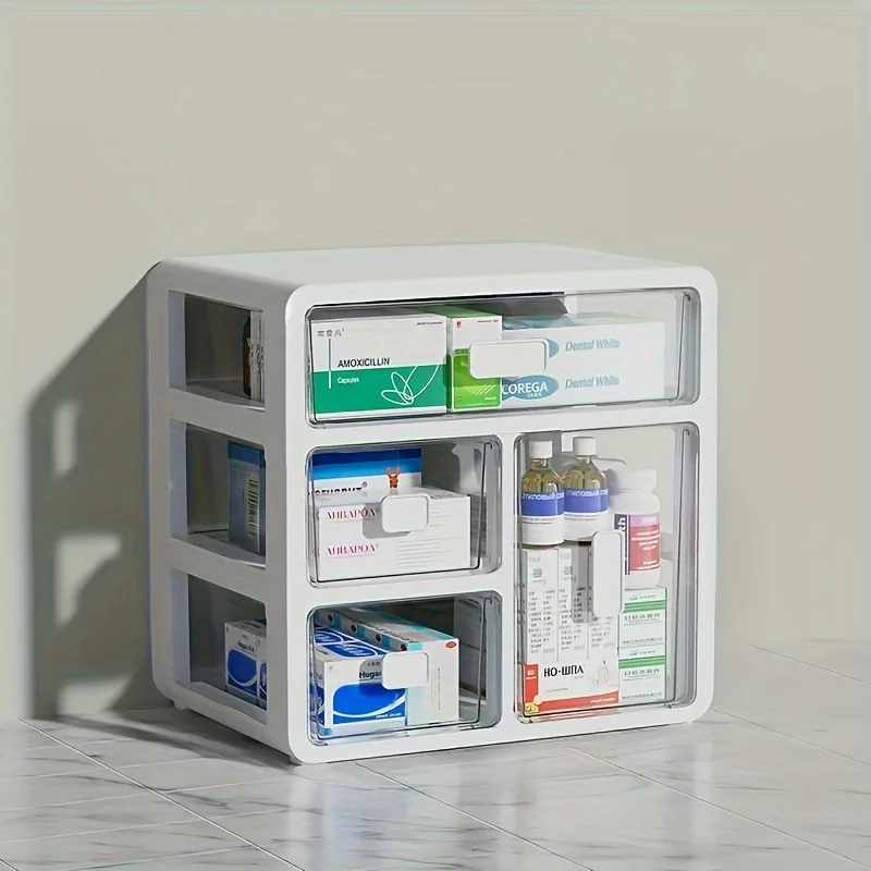 1 household medicine cabinet, home medicine manager, drawer type large-capacity medicine medical multi-purpose multi storage box
