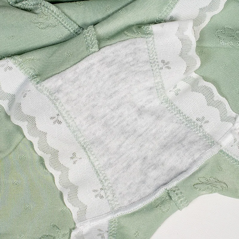 1PC Women Boyshorts Ice Silk Panties Underwear Low Waist Female Underpants Solid Color Breathable Sexy Lingerie M-XL 6