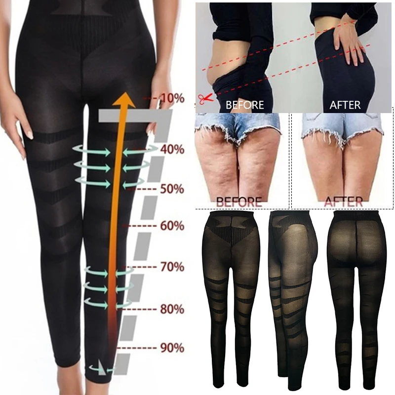 1 Pair Women Slim Tights Compression Stockings Pantyhose Varicose Veins Fat  Calorie Burn Leg Shaping Stocking Foot Care Tool - AliExpress